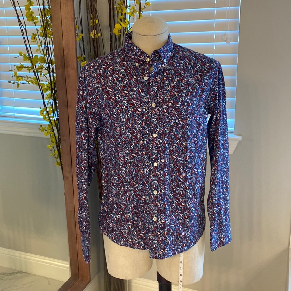 Banana Republic Luxe Poplin Untucked Slim Fit - Medium